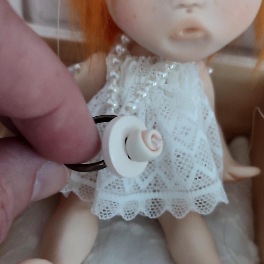 Muñeca Marioneta Pelirroja • Evaninas Marioneta de hilos con chupete hecha a mano por Evaninas.