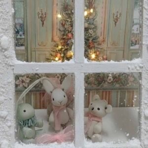 Animalitos decorativos de arcilla blanca hechos a mano por Evaninas.