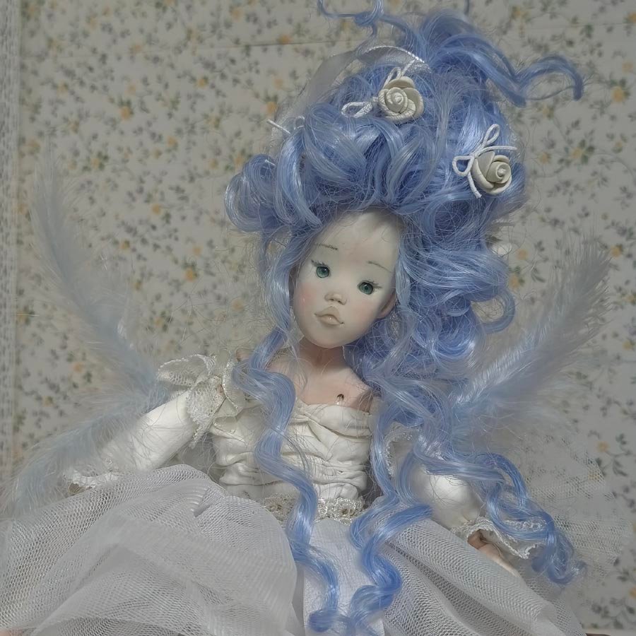 Muñeca sílfide Letea • Evaninas Cara de muñeca sílfide Letea hecha a mano por Evaninas.