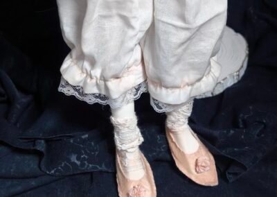 Zapatos de estilo victoriano para muñeca cosidos a mano por Evaninas