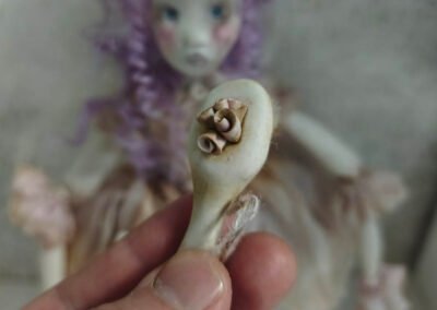 Cepillo de arcilla hecho a mano por Evaninas.