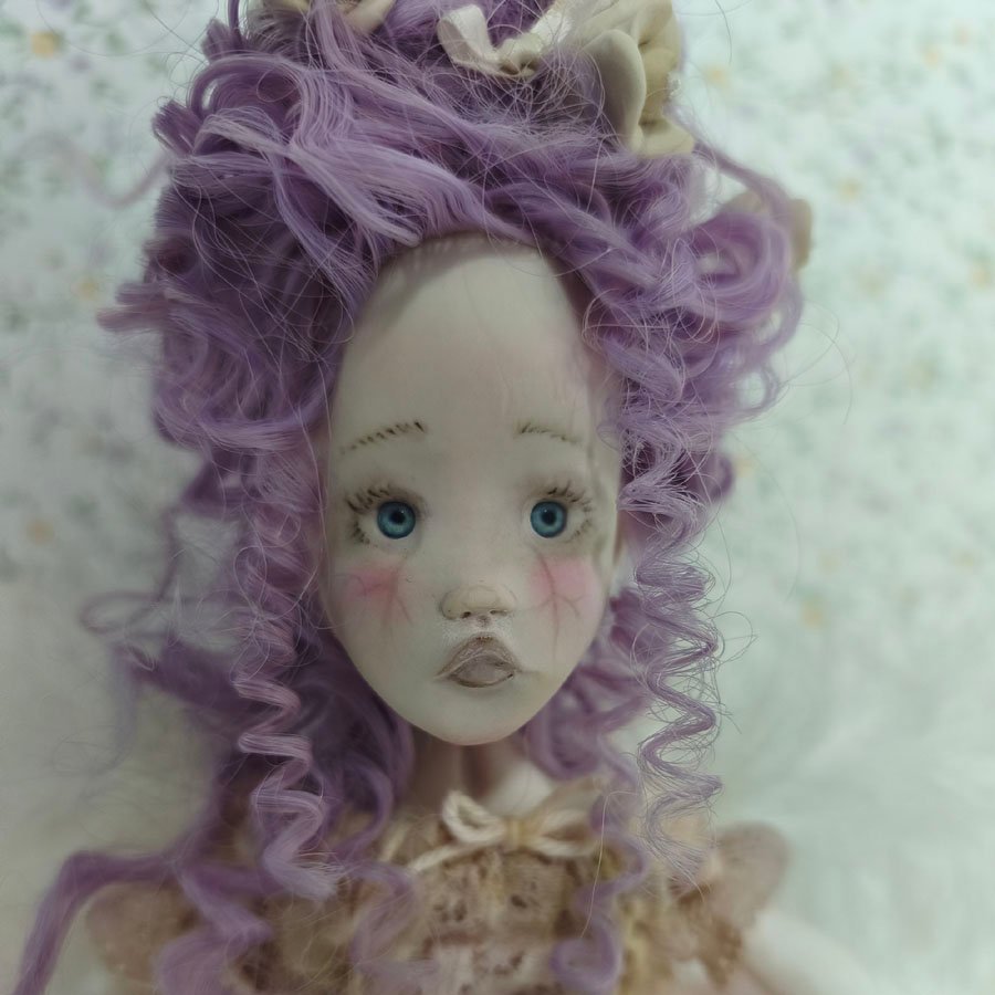 Muñeca sílfide Vania • Evaninas Cara de muñeca artística de Evaninas.