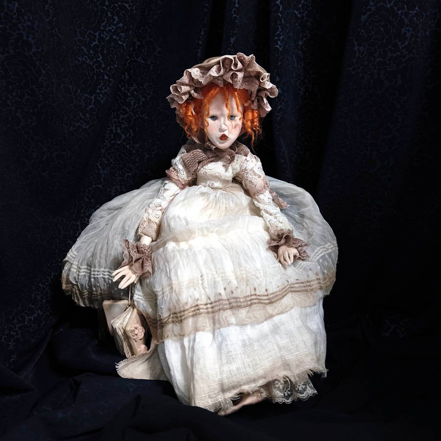 Muñeca con Bonete de Canesú • Evaninas Muñeca inspirada en Mary Ann de estilo victoriano