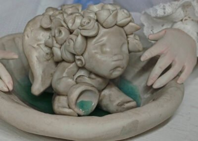 Angelito fuente de arcilla de Evaninas.